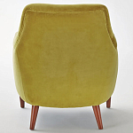 Кресло велюровое горчичного цвета Diaspro Mustard Armchair варинант исполнения - 2 | Loft Concept в Санкт-петербурге