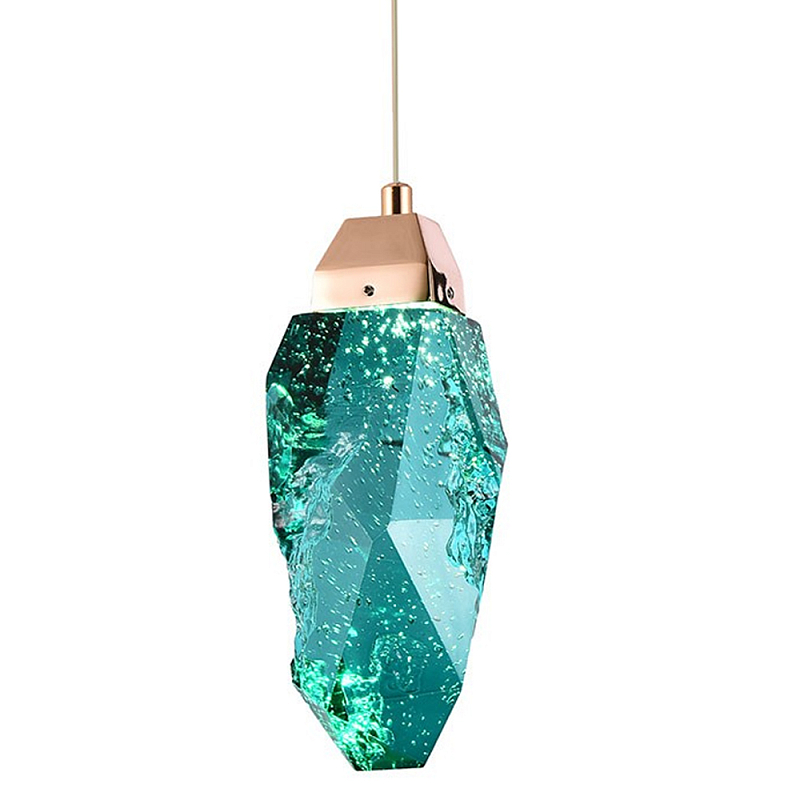 Подвесной светильник Soar Hanging Lamp Brass Emerald Изумрудный Латунь Изумрудный в Санкт-петербурге | Loft Concept 