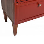 Тумба прикроватная красная из массива бука с 2-мя ящиками Wenge Light варинант исполнения - 4 | Loft Concept в Санкт-петербурге