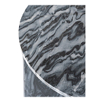 Столик кофейный с столешницей из черного мрамора Compact Black Marble Table варинант исполнения - 5 | Loft Concept в Санкт-петербурге