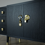 Большой Комод-буфет Elsa Dreams Black с ящиками варинант исполнения - 2 | Loft Concept в Санкт-петербурге