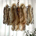 Люстра из круглых стеклянных элементов Vienna варинант исполнения - 3 | Loft Concept в Санкт-петербурге