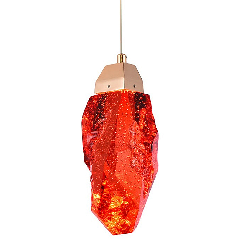 Подвесной светильник Soar Hanging Lamp Brass Red Красный Красный Латунь в Санкт-петербурге | Loft Concept 