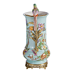 Ваза с птичкой из фарфора с бронзовыми элементами Garden of Eden варинант исполнения - 3 | Loft Concept в Санкт-петербурге