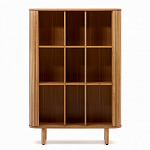 Буфет из ясеневого шпона с открытыми полками и 2-мя раздвижными дверями Toinette варинант исполнения - 3 | Loft Concept в Санкт-петербурге