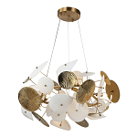 Люстра с белыми и золотистыми цветами Dahlia Flowers Lamp варинант исполнения - 3 | Loft Concept в Санкт-петербурге