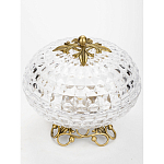 Конфетница из прозрачного рельефного стекла Eden Garden варинант исполнения - 2 | Loft Concept в Санкт-петербурге