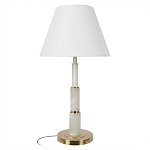 Настольная лампа с белым конусовидным абажуром More Tender варинант исполнения - 1 | Loft Concept в Санкт-петербурге