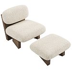 Кресло с оттоманкой Hawaii варинант исполнения - 2 | Loft Concept в Санкт-петербурге