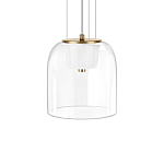 Подвесной светильник с цилиндрическим прозрачным стеклянным плафоном Grada Light варинант исполнения - 4 | Loft Concept в Санкт-петербурге