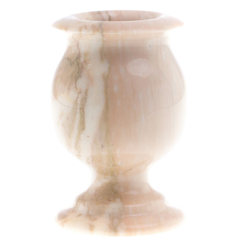 Ваза для цветов из натурального мрамора  Marble Vase Бежевый в Санкт-петербурге | Loft Concept 