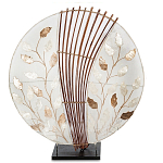 Настольная лампа из перламутра и дерева на подставке Indonesian Petal варинант исполнения - 3 | Loft Concept в Санкт-петербурге