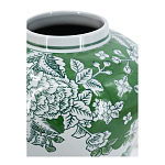 Ваза с зелеными цветочными и птичьими мотивами Vase Inspired by Nature варинант исполнения - 3 | Loft Concept в Санкт-петербурге