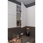 Кухонный гарнитур белый акриловый фасад Eveline White Kitchen Set варинант исполнения - 3 | Loft Concept в Санкт-петербурге