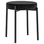 Табурет с мягким круглым сиденьем RIO Black варинант исполнения - 1 | Loft Concept в Санкт-петербурге