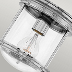 Потолочный светильник для ванных комнат с цилиндрическим стеклянным плафоном и одной лампой Hinkley варинант исполнения - 16 | Loft Concept в Санкт-петербурге