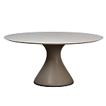 Стол обеденный круглый мраморный на бежевом основании Valedmir варинант исполнения - 1 | Loft Concept в Санкт-петербурге