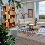 Приставной столик из массива манго Tom-tom Grey варинант исполнения - 4 | Loft Concept в Санкт-петербурге