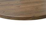 Стол журнальный c коричневой круглой столешницей на трех металлических ножках Charm Coffee Table варинант исполнения - 4 | Loft Concept в Санкт-петербурге