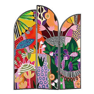 Ширма цветочный принт Colored Partition