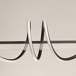 Люстра линейная черного цвета с волнообразным металлическим элементом Luke Lampco Tracer Lamp варинант исполнения - 3 | Loft Concept в Санкт-петербурге