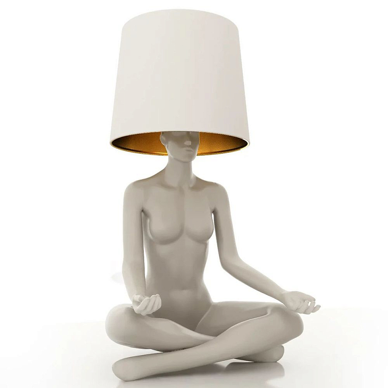 Лампа MANNEQUIN LAMP с абажуром телесный замок Глянцевый черный Черный матовый Глянцевый белый Белый матовый Серый матовый Золотой Красный в Санкт-петербурге | Loft Concept 