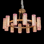 Люстра круглая с текстурными цилиндрическими плафонами Glimpse варинант исполнения - 1 | Loft Concept в Санкт-петербурге