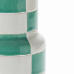 Ваза из фаянса Brighter than the Stars с шахматным принтом бирюзового цвета  варинант исполнения - 2 | Loft Concept в Санкт-петербурге