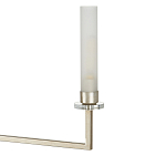 Люстра с 6-ю белыми матовыми плафонами из стекла в форме цилиндра Longitude варинант исполнения - 1 | Loft Concept в Санкт-петербурге