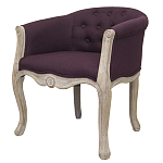 Кресло низкое в стиле прованс Louis French Armchair violet flax варинант исполнения - 2 | Loft Concept в Санкт-петербурге