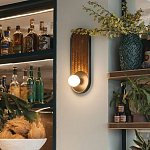 Бра с декором из плетеного бамбука Wicker Oval Lamp варинант исполнения - 3 | Loft Concept в Санкт-петербурге