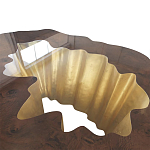 Кофейный стол Burl Exotic tree Coffee Table Black варинант исполнения - 3 | Loft Concept в Санкт-петербурге