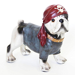 Статуэтка собака в бандане Fashionable Dogs Pirate варинант исполнения - 1 | Loft Concept в Санкт-петербурге