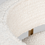 Стул букле бежевый с каркасом цвета матовое золото Tactility варинант исполнения - 4 | Loft Concept в Санкт-петербурге