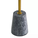 Кофейный столик круглый из мрамора серый Reliable Foundation варинант исполнения - 4 | Loft Concept в Санкт-петербурге