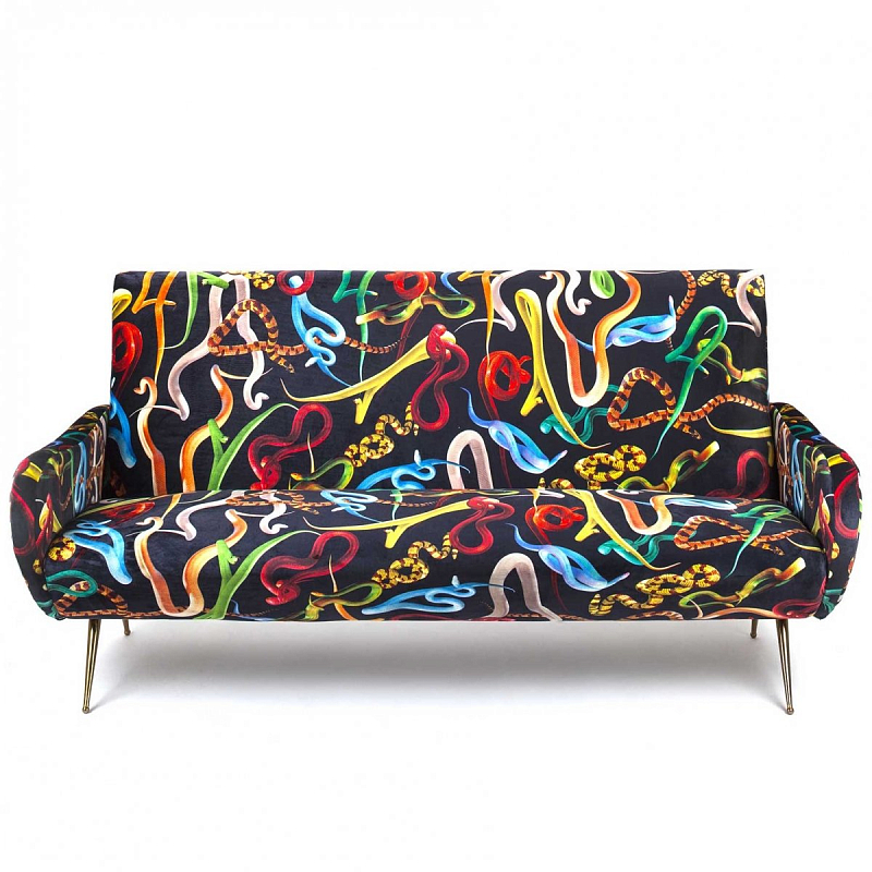 Диван Sofa Three Seater Snakes Мульти в Санкт-петербурге | Loft Concept 