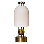 Настольная лампа в виде фонаря с белым фактурным абажуром Echoes of Light варинант исполнения - 1 | Loft Concept в Санкт-петербурге