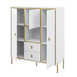 Буфет белый трёхдверный с двумя ящиками Antique Order варинант исполнения - 2 | Loft Concept в Санкт-петербурге