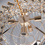 Люстра многоярусная с переплетенными металлическими элементами черного и золотого цвета и прозрачными хрустальными подвесками Empire Chandelier Crystal варинант исполнения - 10 | Loft Concept в Санкт-петербурге