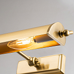 Светильник для картин цвета состаренная латунь с широким плафоном на прямоугольном основании Elstead Lighting варинант исполнения - 8 | Loft Concept в Санкт-петербурге