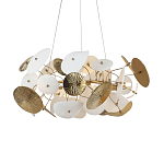 Люстра с белыми и золотистыми цветами Dahlia Flowers Lamp варинант исполнения - 2 | Loft Concept в Санкт-петербурге