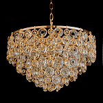 Люстра каскадная с подвесками в форме колец Galaxy of Light варинант исполнения - 3 | Loft Concept в Санкт-петербурге