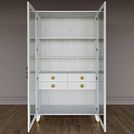 Дизайнерский шкаф витрина Elsa Dreams White с 4-мя ящиками варинант исполнения - 5 | Loft Concept в Санкт-петербурге