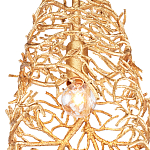 Подвесной светильник золотой в виде кораллов Coral Decor варинант исполнения - 1 | Loft Concept в Санкт-петербурге