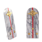 Сувенир Погон МВД из натурального камня мрамор Souvenir Epaulets варинант исполнения - 3 | Loft Concept в Санкт-петербурге