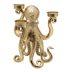 Подсвечник золотой Осьминог Gold Octopus Candlestick  варинант исполнения - 1 | Loft Concept в Санкт-петербурге