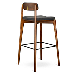 Барный стул из массива ясеня с обивкой из рогожки Elegant Ash варинант исполнения - 4 | Loft Concept в Санкт-петербурге