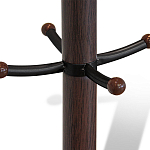 Вешалка коричневая с круглым основанием и черными металлическими крючками Industrial Metal Rust варинант исполнения - 2 | Loft Concept в Санкт-петербурге