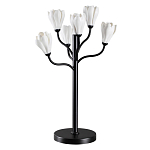 Настольная лампа с ветвями и белыми фарфоровыми цветами Floralis варинант исполнения - 1 | Loft Concept в Санкт-петербурге