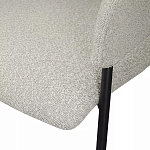 Стул мягкий с подлокотниками Chair Gray Upholstery Boucle варинант исполнения - 7 | Loft Concept в Санкт-петербурге